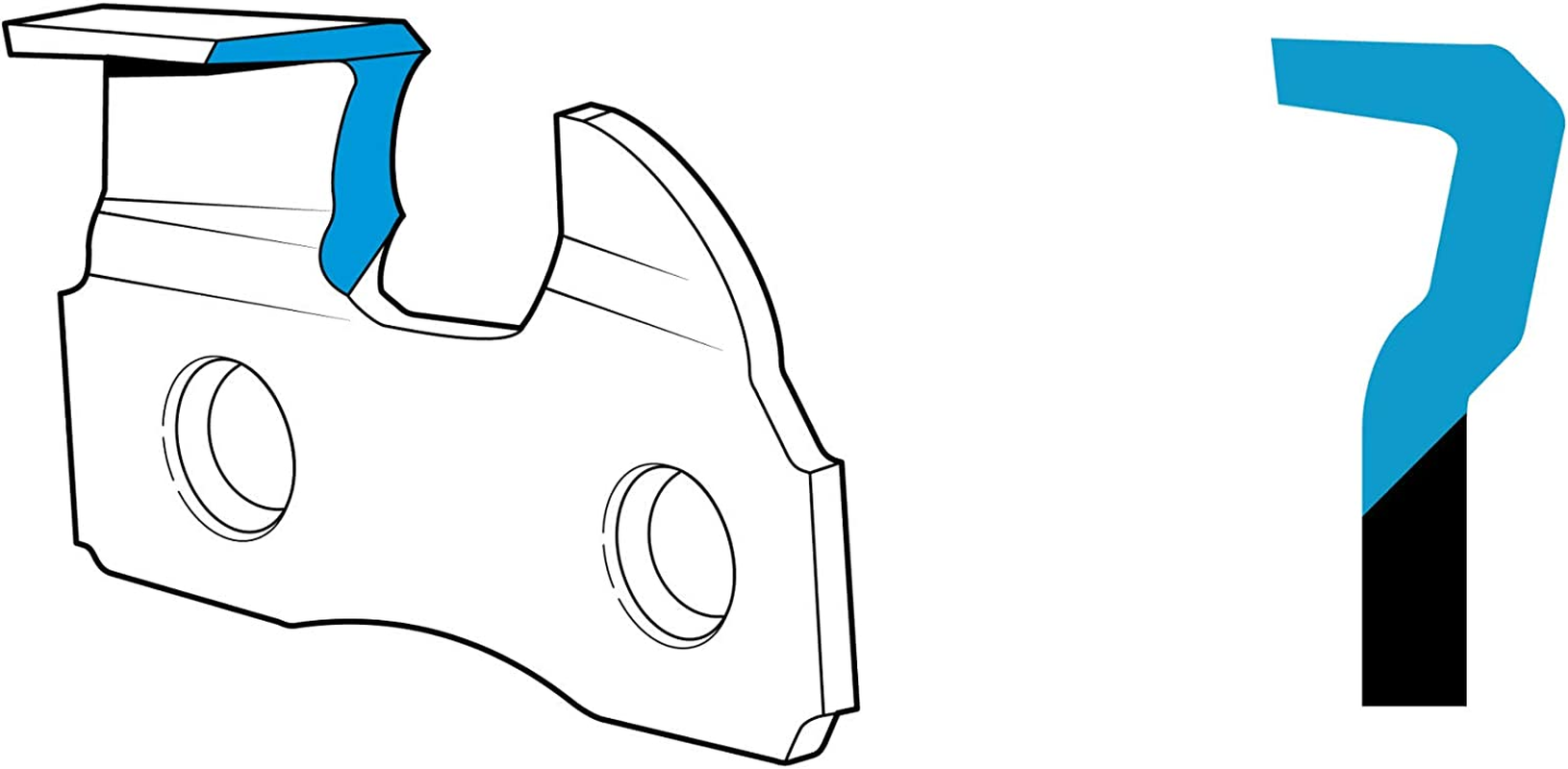 Oregon R50 Advancecut Replacement Chainsaw Chain for 14-Inch Guide Bars, 50 Drive Links, Pitch: 3/8", .043" Gauge, Fits Various Stihl Models