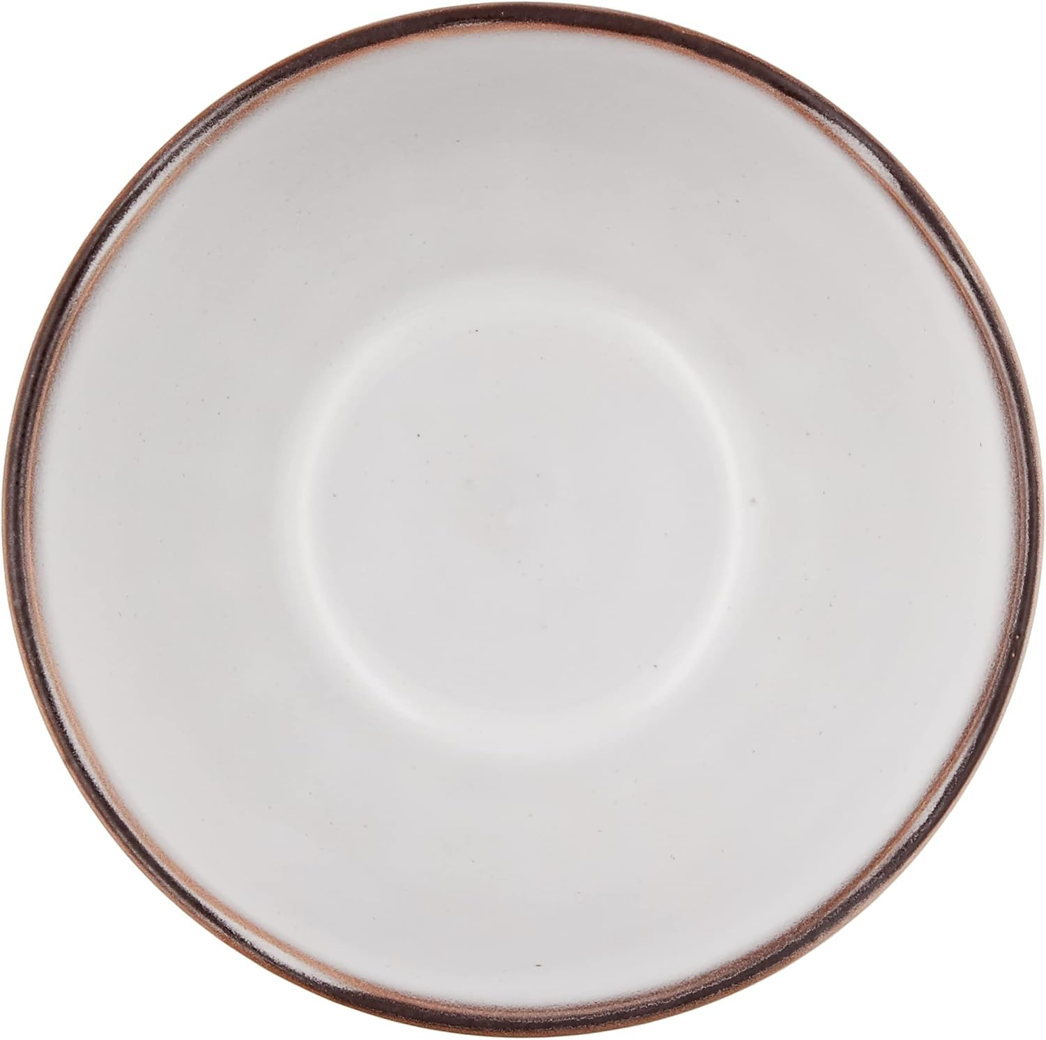 Koyo Pottery 13510035 Cafe Tableware, Coffee, Cafe Au Lait Bowl, 5.1 Inches (13 Cm), Rafelum, Smoke, White, Made in Japan