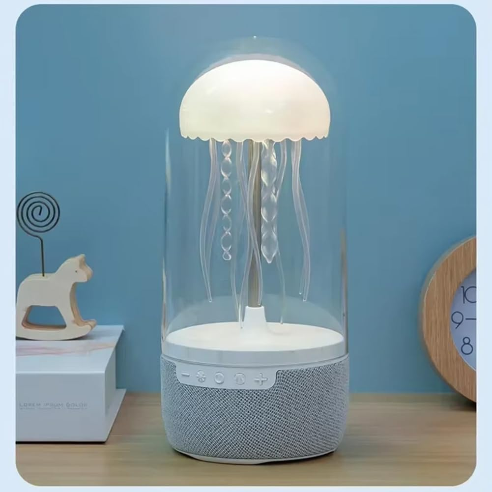 Xioaue Jellyfish Lamp Bluetooth Speaker - Colorful Portable Hifi Stereo with 3D Surround Sound Subwoofer Home Theater System image number 1
