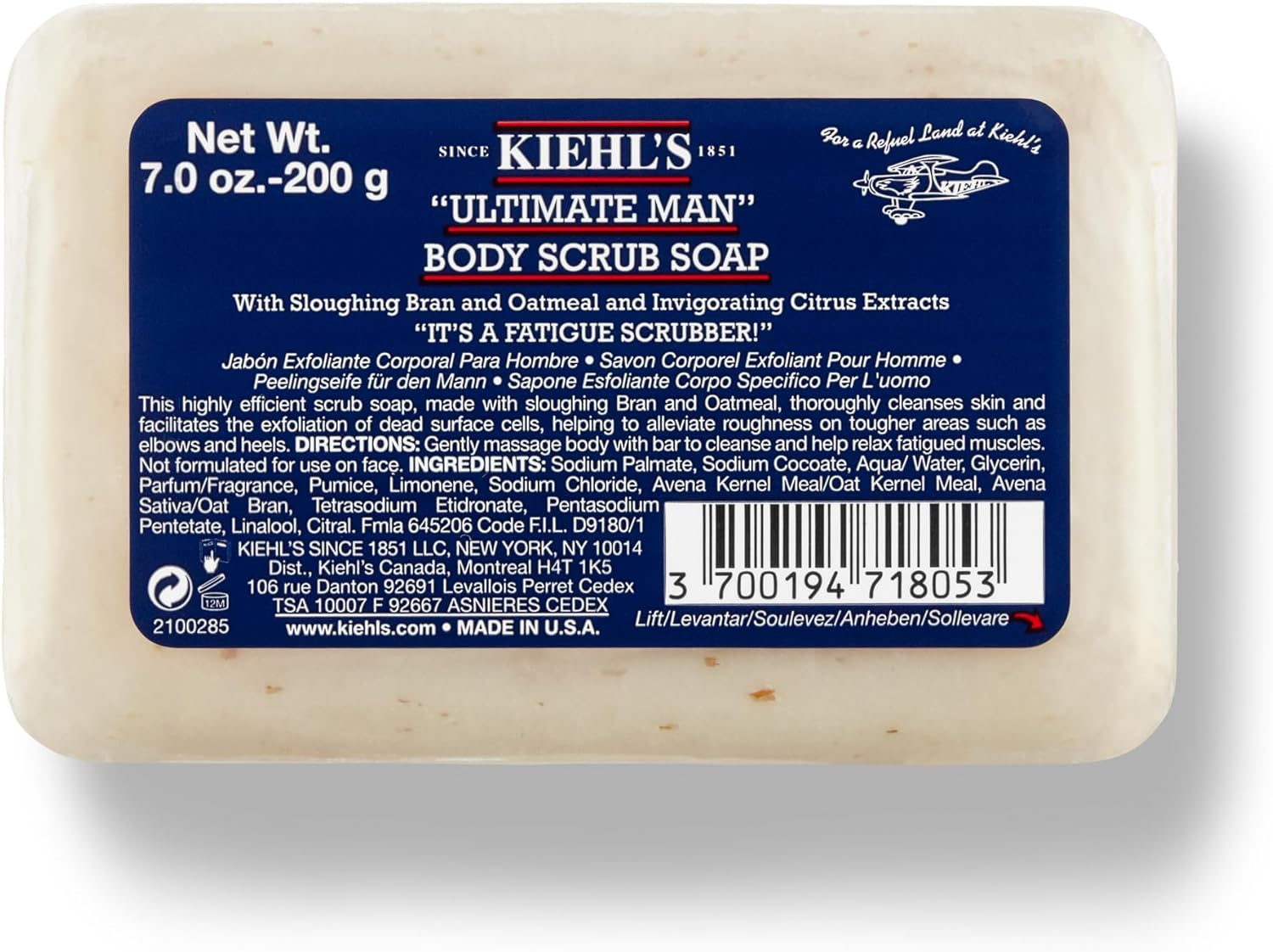 Kiehl'S Ultimate Man Body Scrub Soap 200G/7Oz Bath and Shower