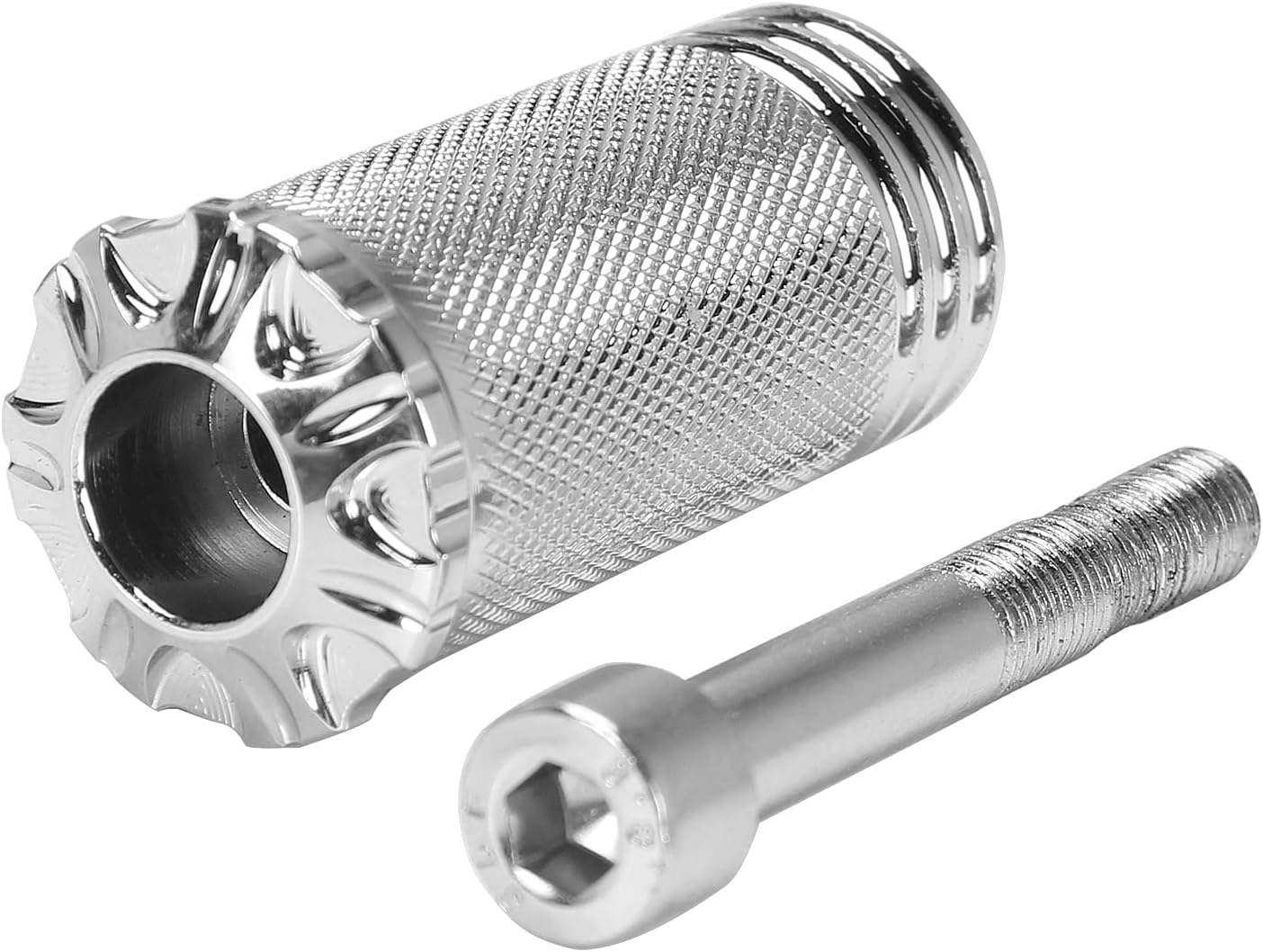 Brake Pedal Shift Lever Toe Peg Compatible with All Harley Davidson Models(Chrome A)