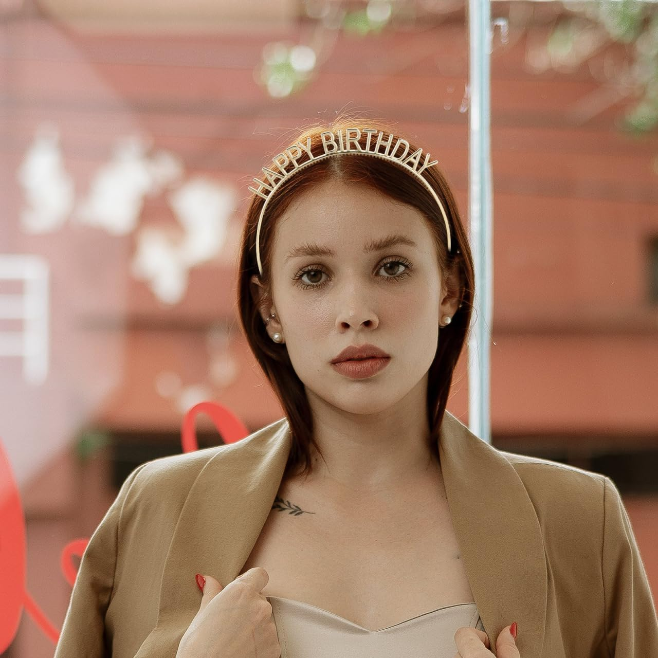 OATIPHO Pack of 10 Happy Birthday Hair Bands Party Decoration Gold and Hair Bands Birthday Accessories Festive Hair image number 6