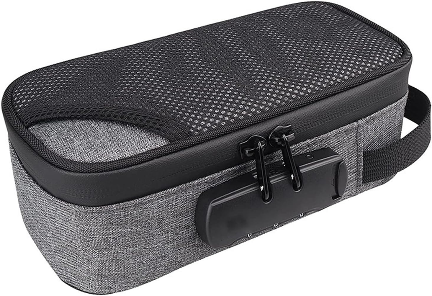 Makeup Organiser Bag Lockable Box for Brushes and Cosmetics Travel-Friendly Makeup Bag Storage Bag with Combination, A