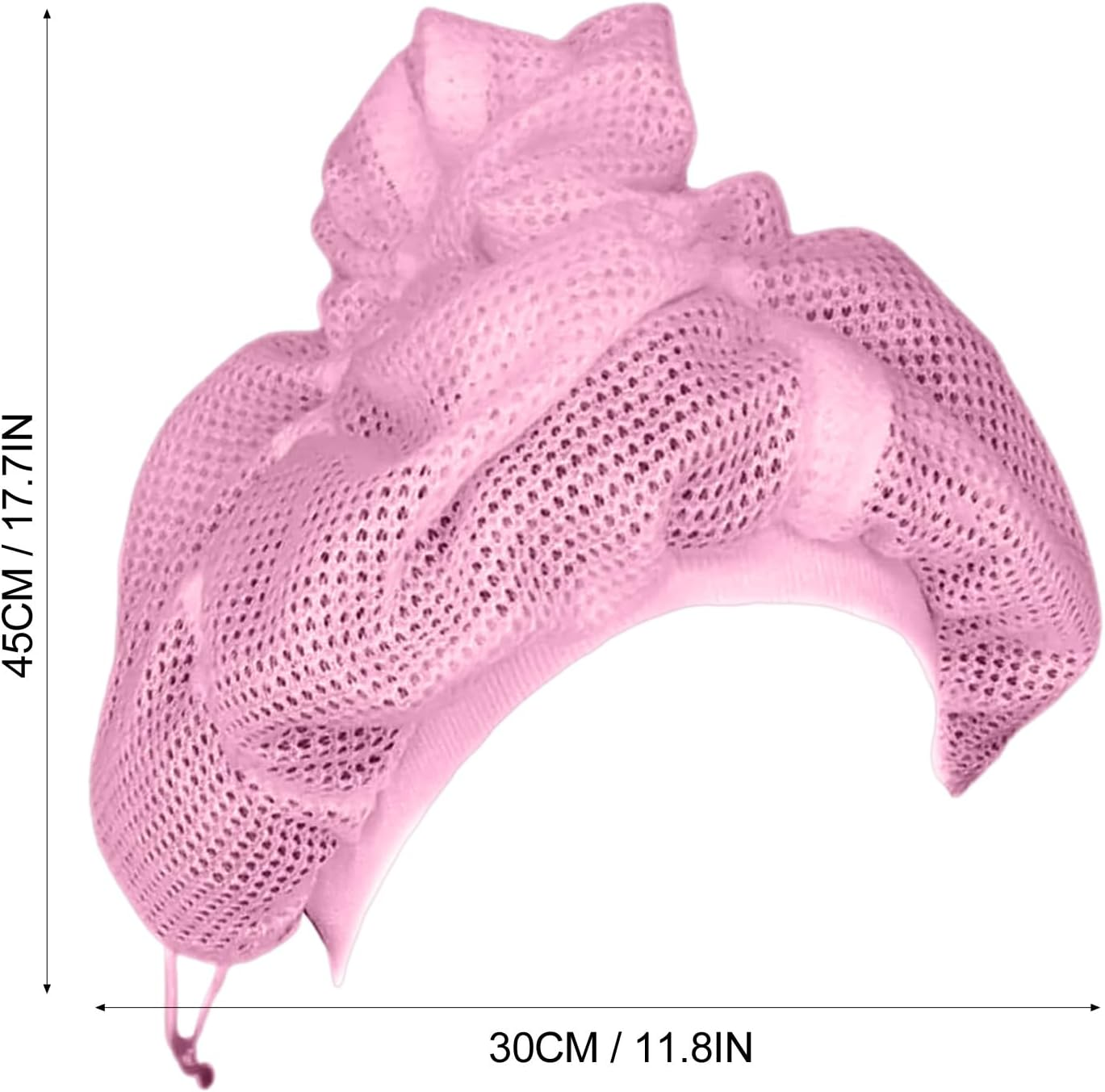 Net Plopping Cap for Drying Curly Hair, Adjustable Hair Drying Hoods, Soulta Net Plopping Bonnet, Reusable Mesh with Drawstring, Hair Net Snoods for Drying Curly Hair, Girls' Processing Caps - 3Pcs image number 2