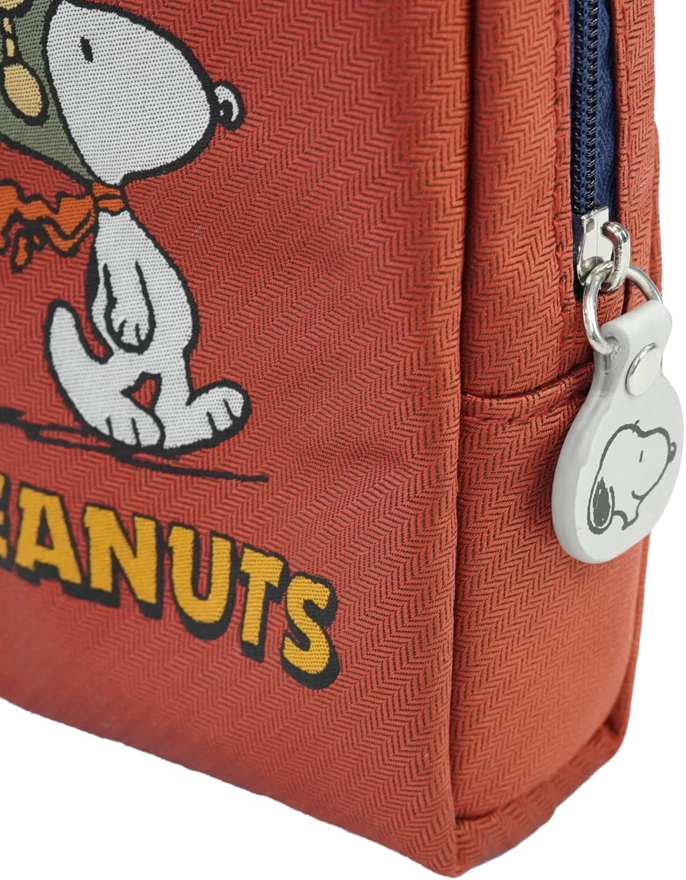 Peanuts PNDW1634 Peanuts Cosmetic Bag (Snoopy Flying Ace Pattern), Orange image number 1