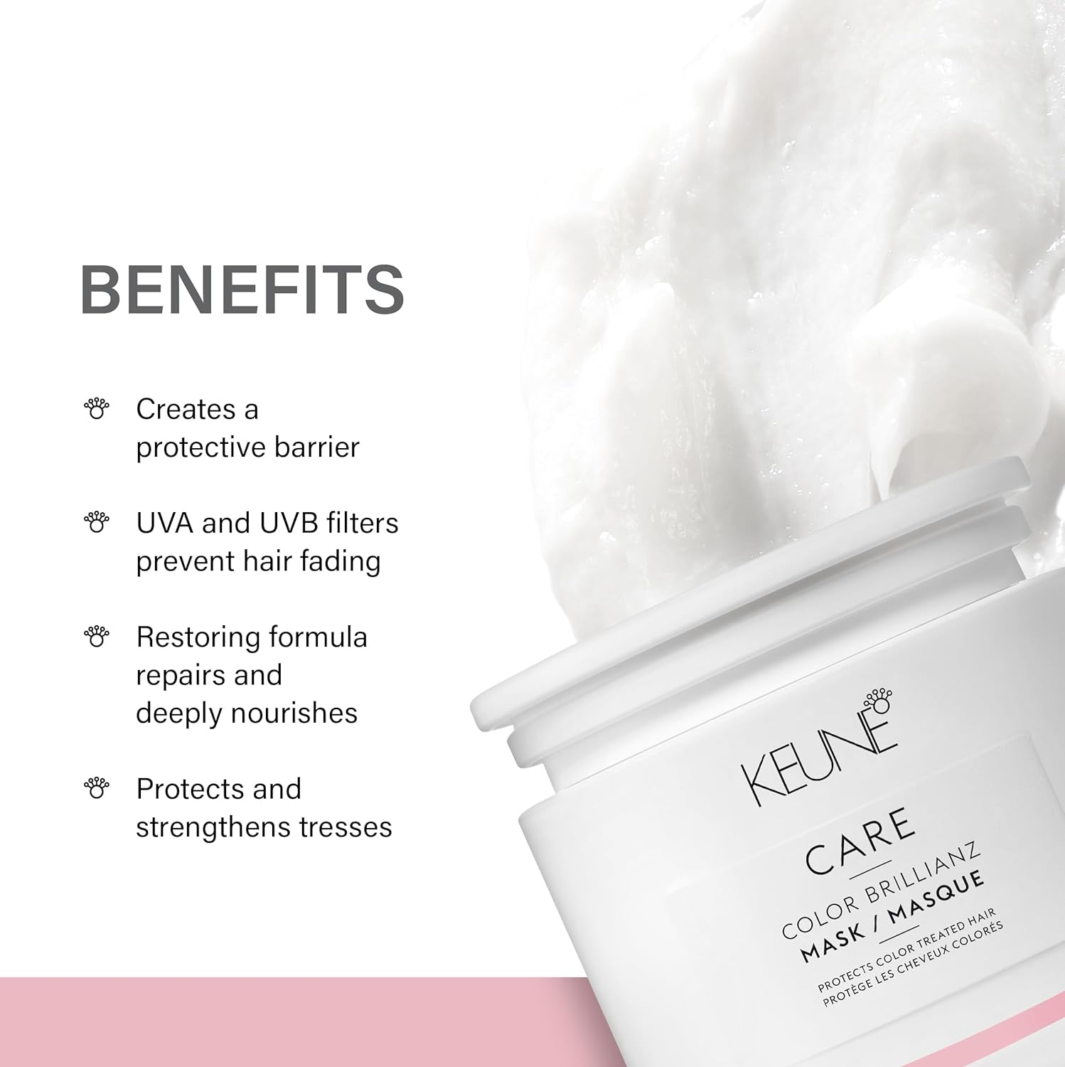 Keune Care Color Brilliance Mask, 200Ml, Color-Treated Hair, Mask image number 1