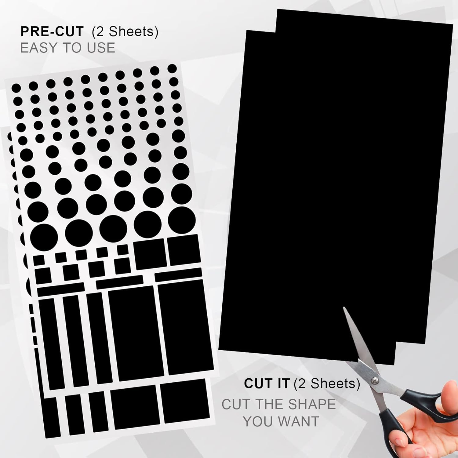 Mmcrz Light Blocking Stickers, LED Blackout Dimming Sheets for Routers, TV Covers (Black-4 Sheet) image number 6