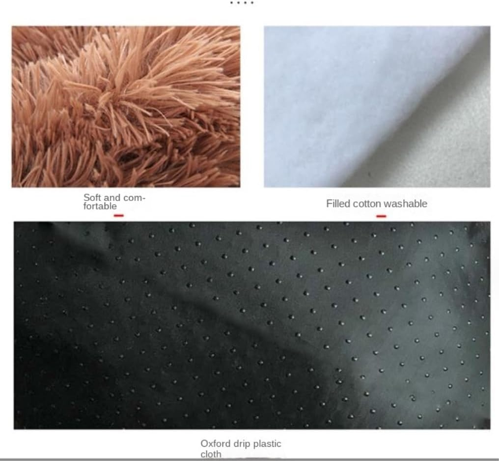 Dog Bed Cat House Pet House Pet Bed Washable Dog Crate Mattress Calming Fluffy Anxiety Dog Beds Deluxe Plush Dog Mat with Slip Bottom Dog House Cat Bed Pet Nest (Color : A, Size : 60 * 40 * 3Cm) image number 1