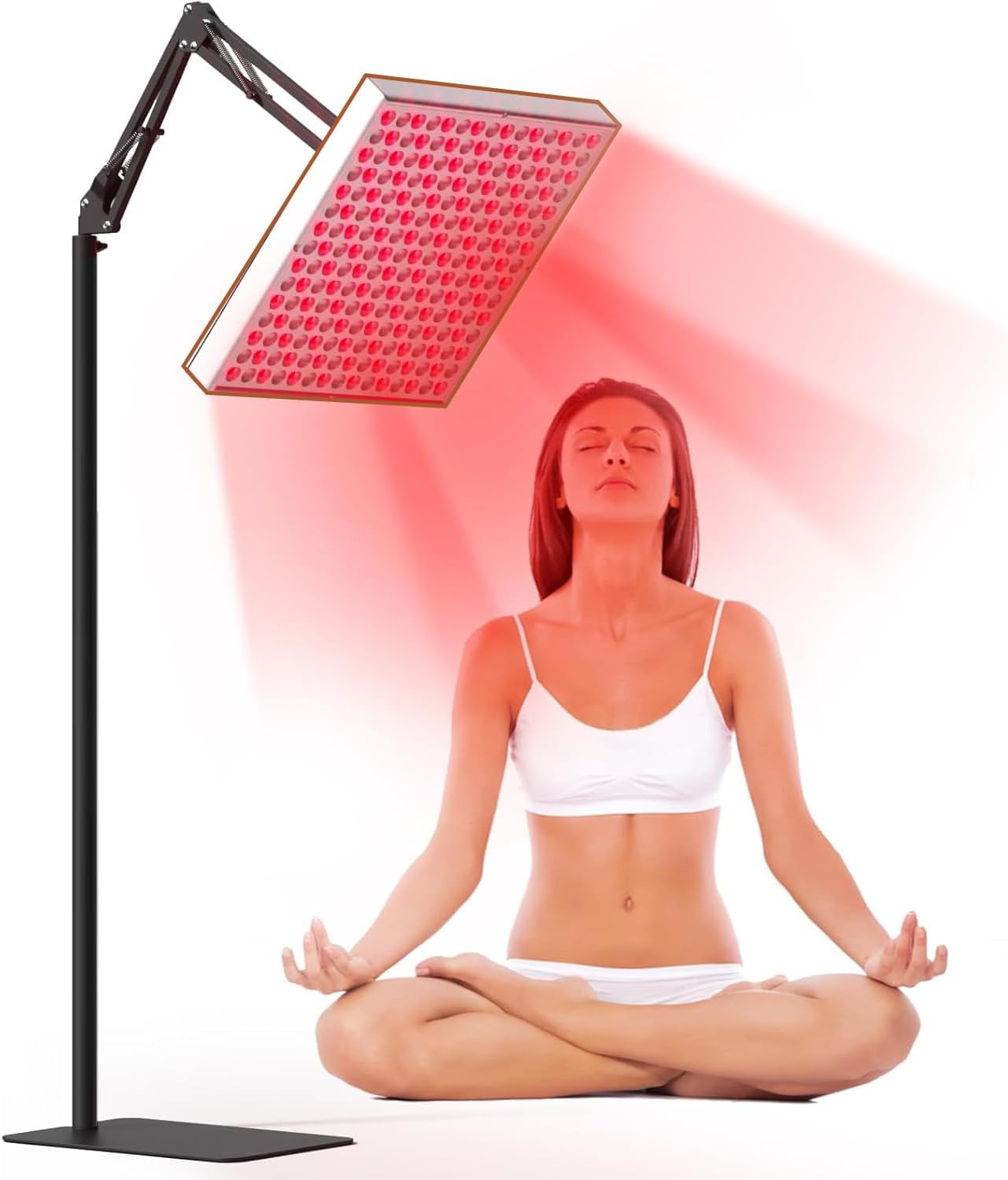 Red Light for Face and Body, Koreal Red Lamp Device with Stand,660Nm Red Light and 850Nm LED near Infrared Light for Full Body Skin Muscle Sleeping image number 3