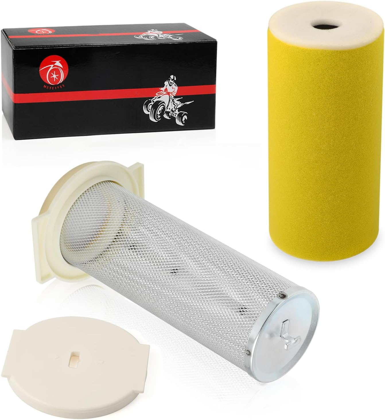 Air Filter & Guide & END CAP Kit 2000 2001 2002 for Yamaha KODIAK 400 YFM400 5GH-14458-01-00 5GH-14451-00-00 image number 2