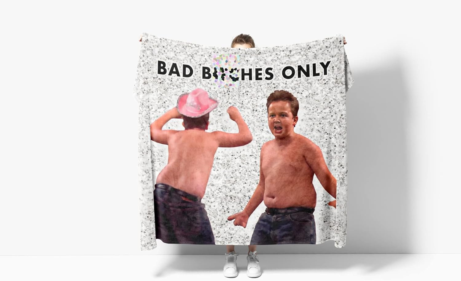GOLEHS Gibby Bad Es Only Tapestry with Easy Hanging Kit, Funny Flag for College Dorm, Available in Sizes from 40" to 90", Skin-Friendly Soft High-Definition Meme Tapestry(Size:40"&times;30") image number 2