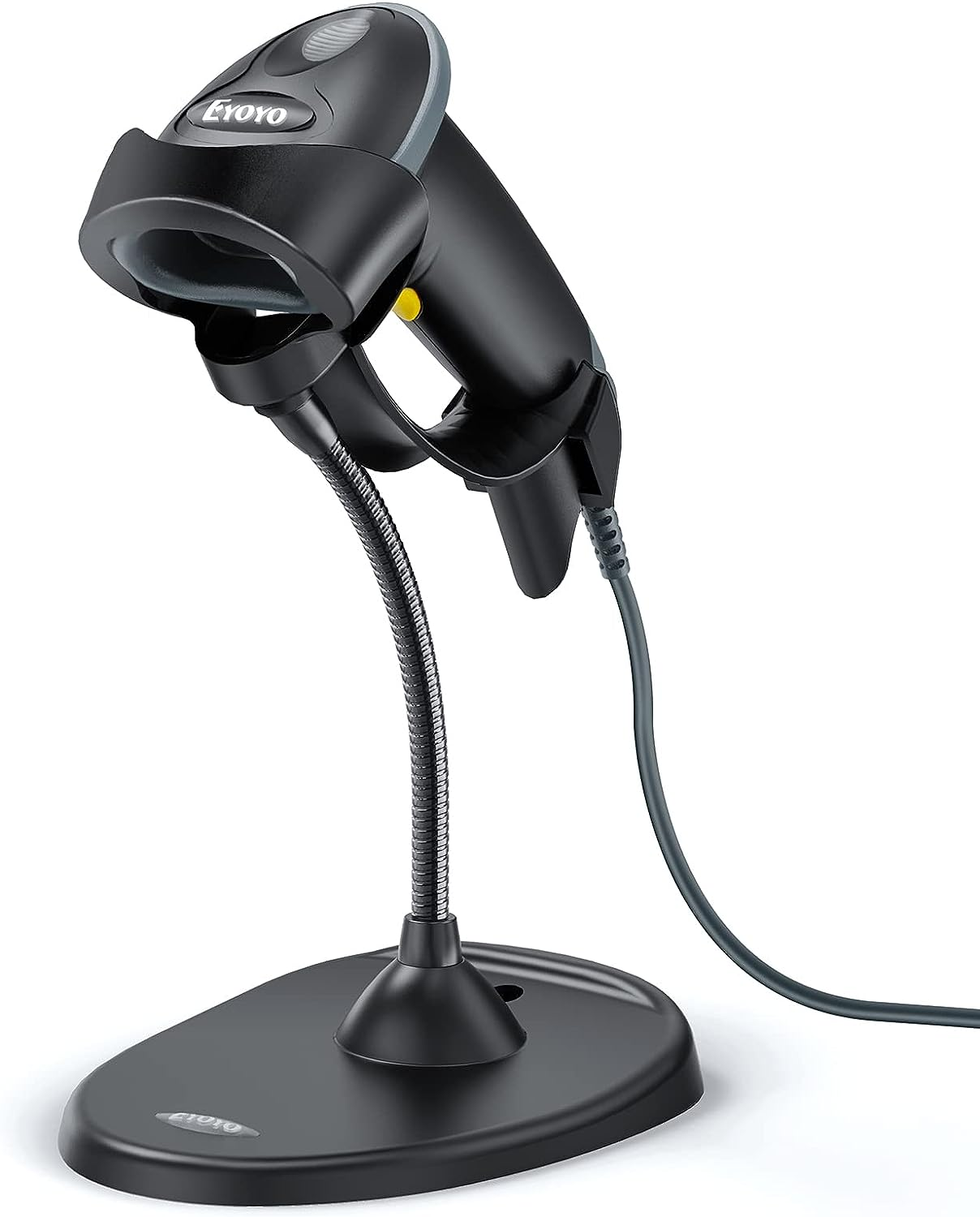 Eyoyo Handheld 2D Barcode Scanner with Gooseneck Stand, Automatic USB Wired QR Code Scanner Bar Code Reader Support Screen Scanning for PC POS System Library Store Supermarket Check-Out, Inventory&hellip; image number 6