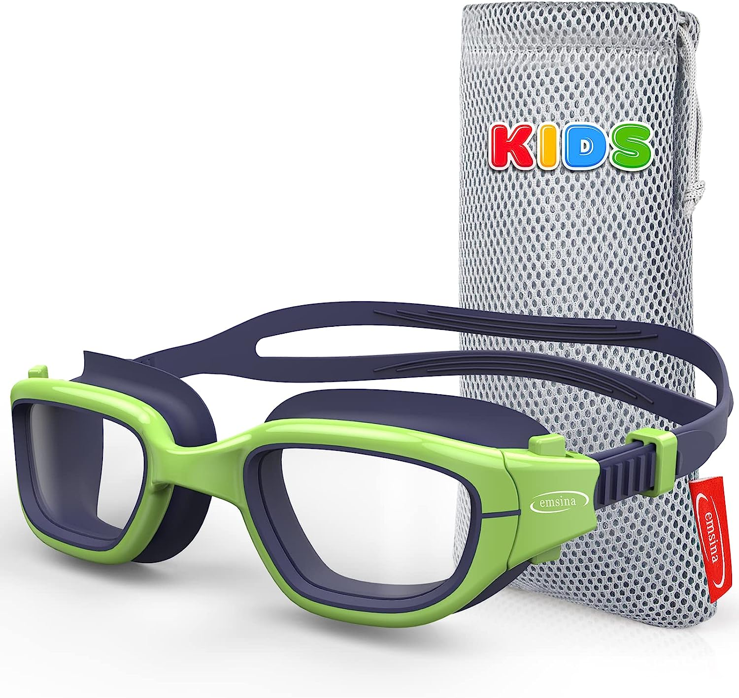 Kids Swim Goggles,Super Anti-Fog Swimming Goggles for Kids Age 7-12 Boys and Girls