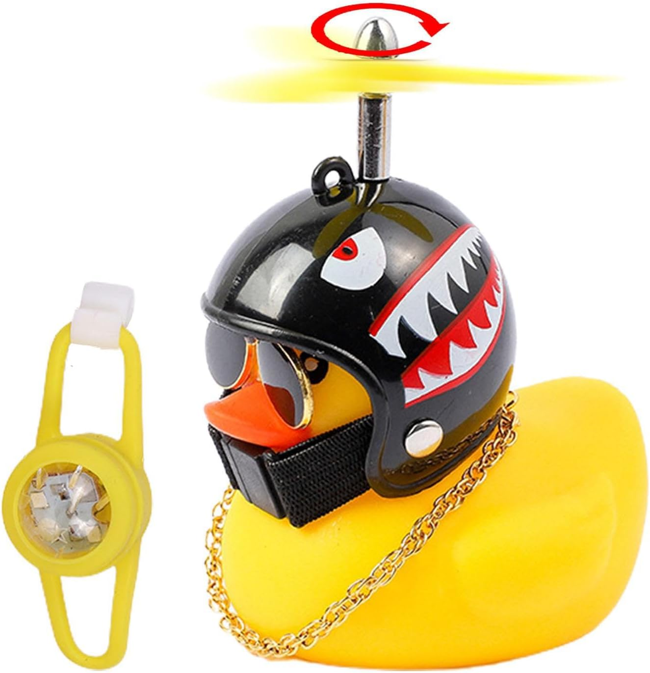 Rubber Duck Car Ornament,Bike Ornaments Duck Shape Car Dashboard Motorcycle Yellow Duck Decor Accessories - Motorcycle Bicycle Safe Riding Handlebar Decor for Cars, Tables Borato image number 5