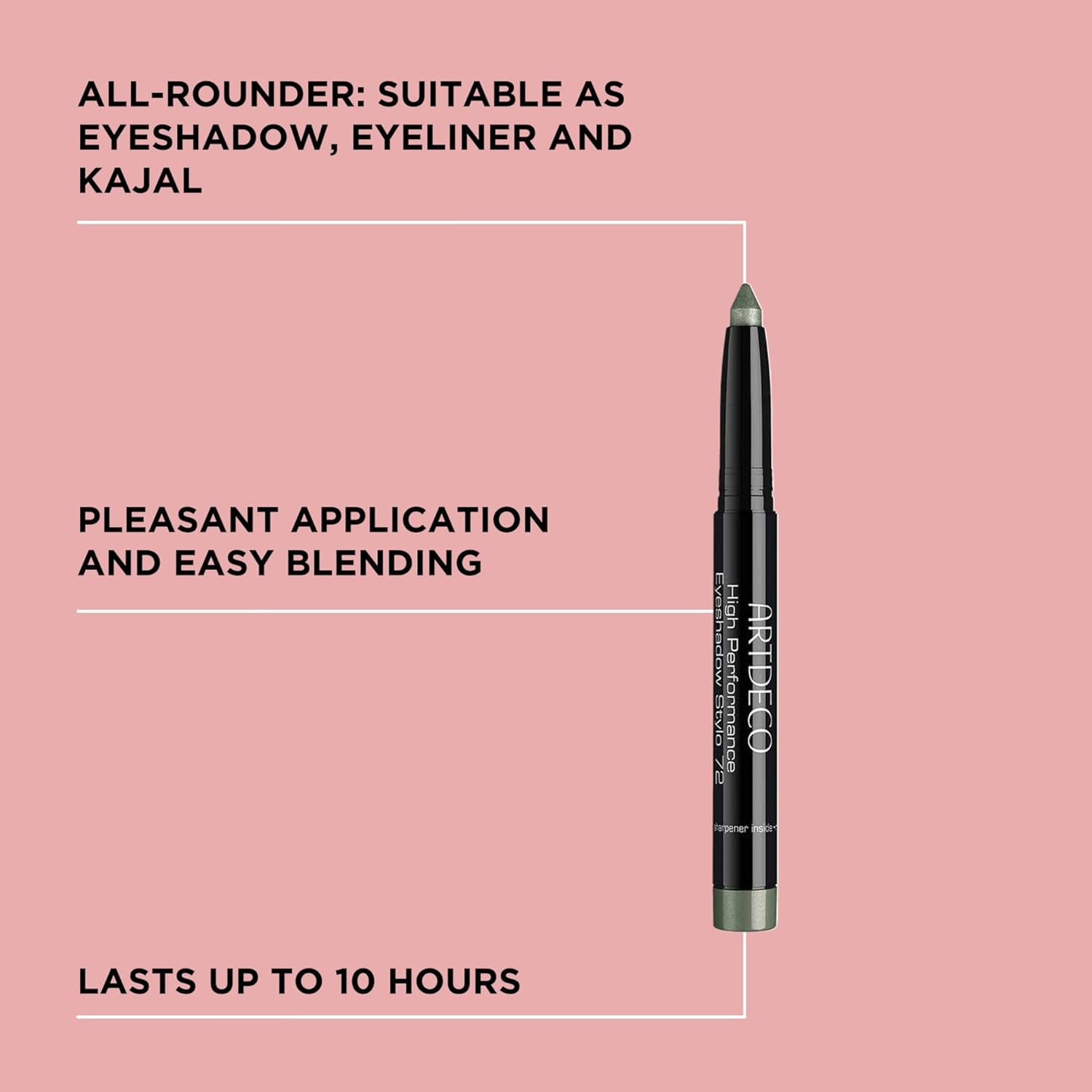 Artdeco High Performance Eyeshadow Stylo Eyeshadow, 72 Seaweed, 30 G image number 5