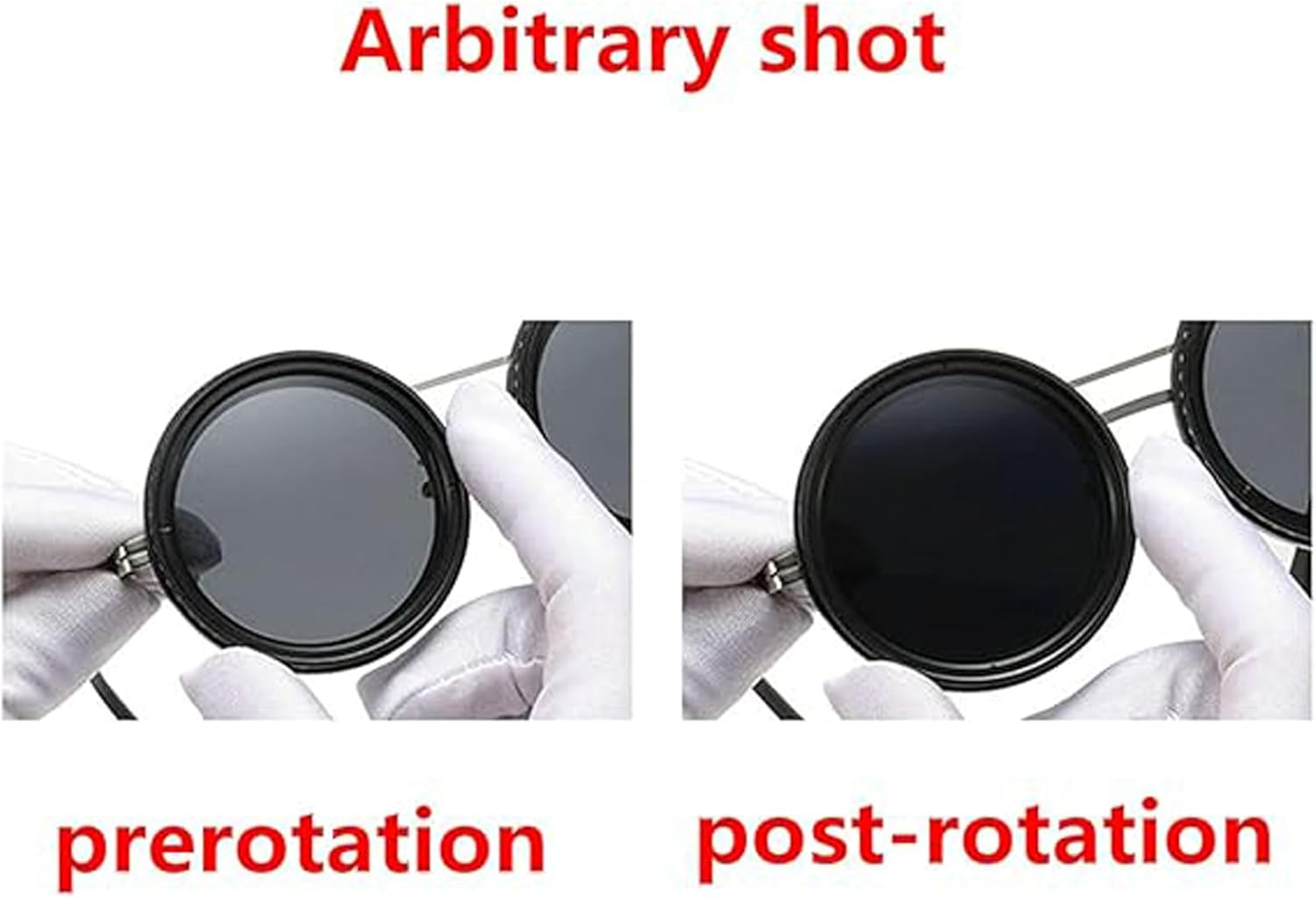 Swascoger 1-9 Level Adjustable Shade Sunglasses | Polarized round Lenses | Blue Light & UV Protection | Perfect for Driving/Travel/Outdoor Activities | Includes Storage Case image number 2