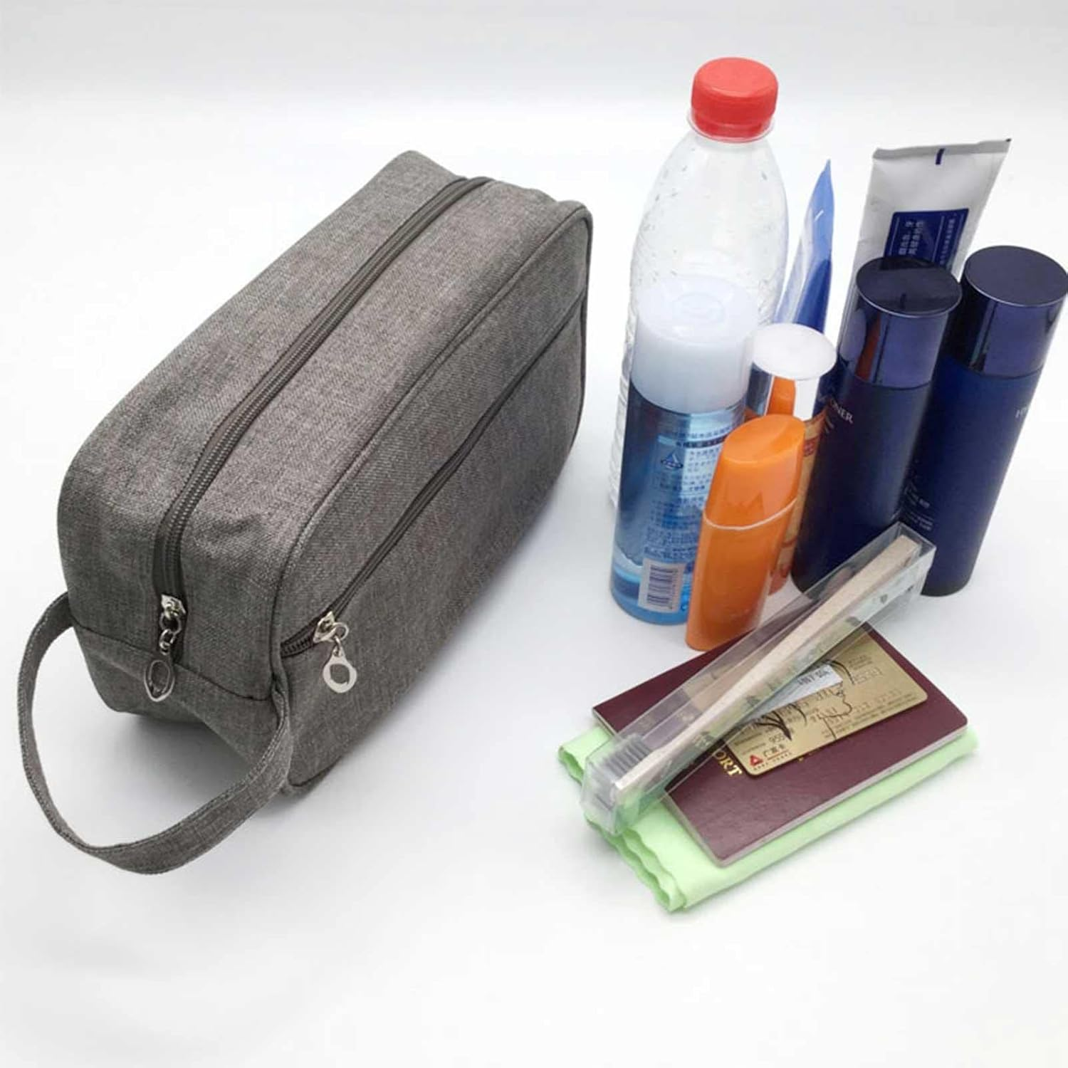 Men Toiletry Bag | Waterproof Cosmetic Travel Bag,Lightweight Toiletries Bag for Men, Shaving Bags with Handle for Toiletries, Brushes, and Tools Seta-Au Seta-Au image number 5