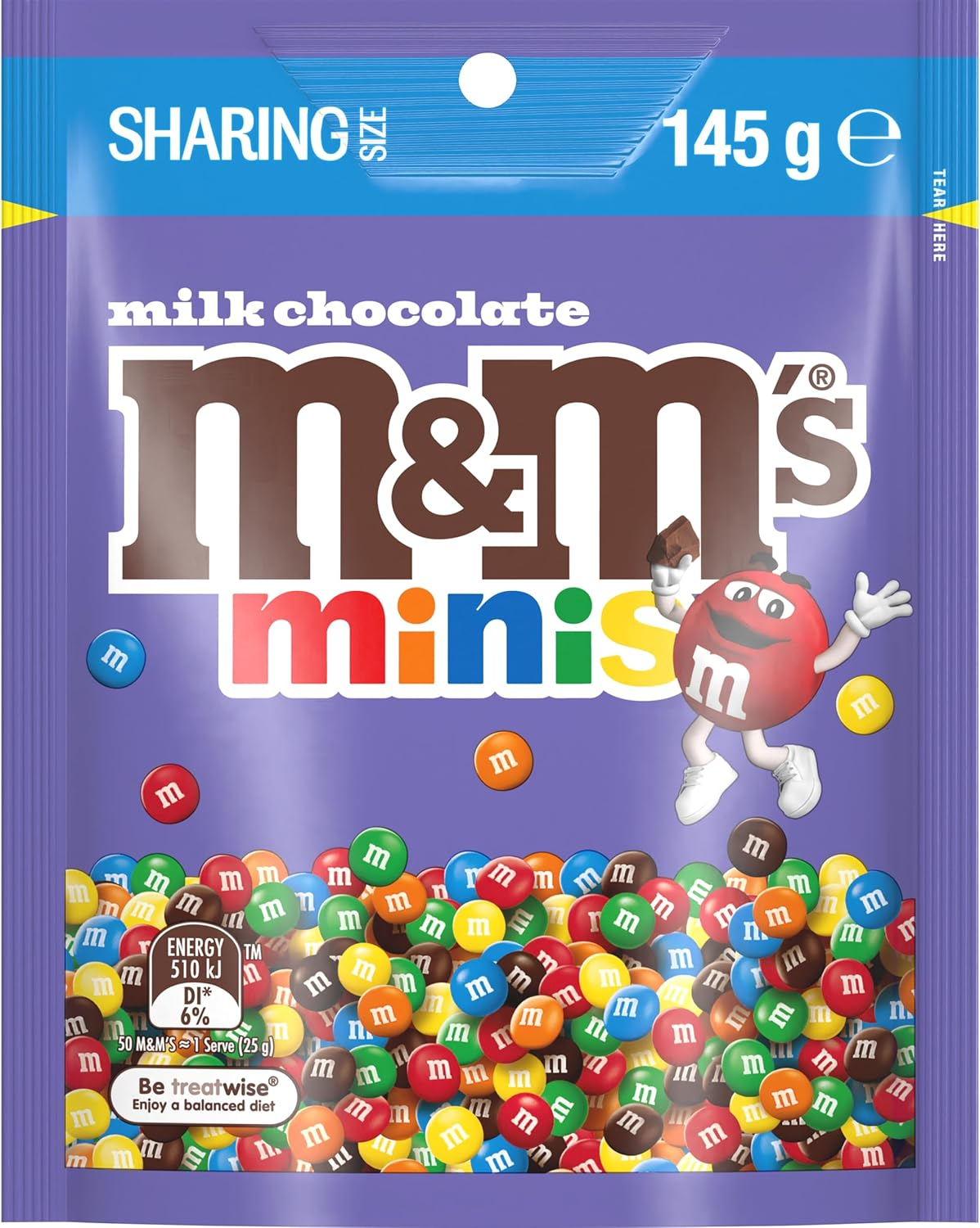 M&M&rsquo;S Minis Bite Size Milk Chocolates Share Bag 145 G