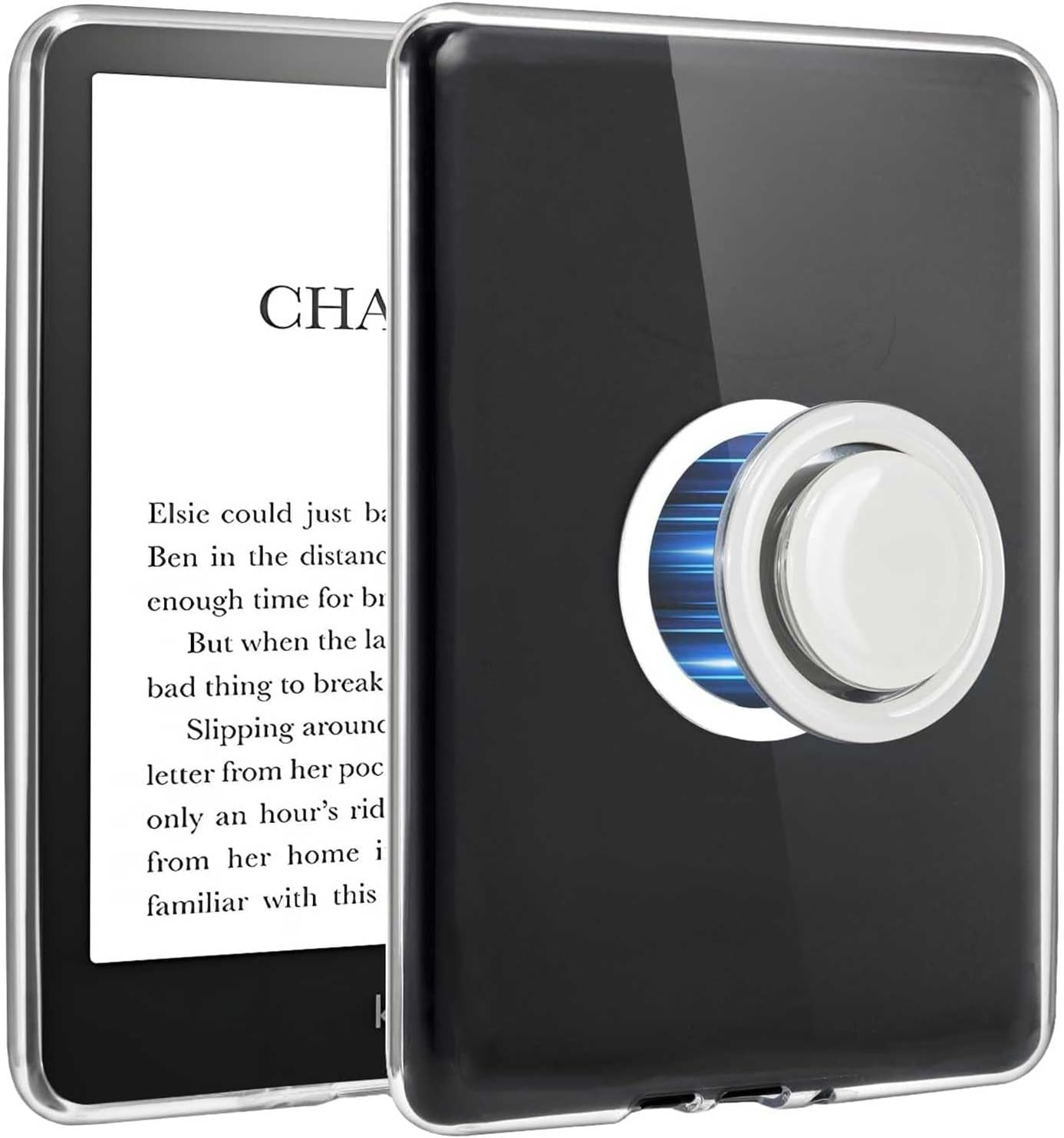 T Tersely Magnetic Case for All-New Kindle 11Th Generation 2024/2022 Release, 6 Inch, Stand Cover with Magnetic Clear Case for Popsockets Grips, Auto Wake/Sleep, Compatible with Magsafe, Purple