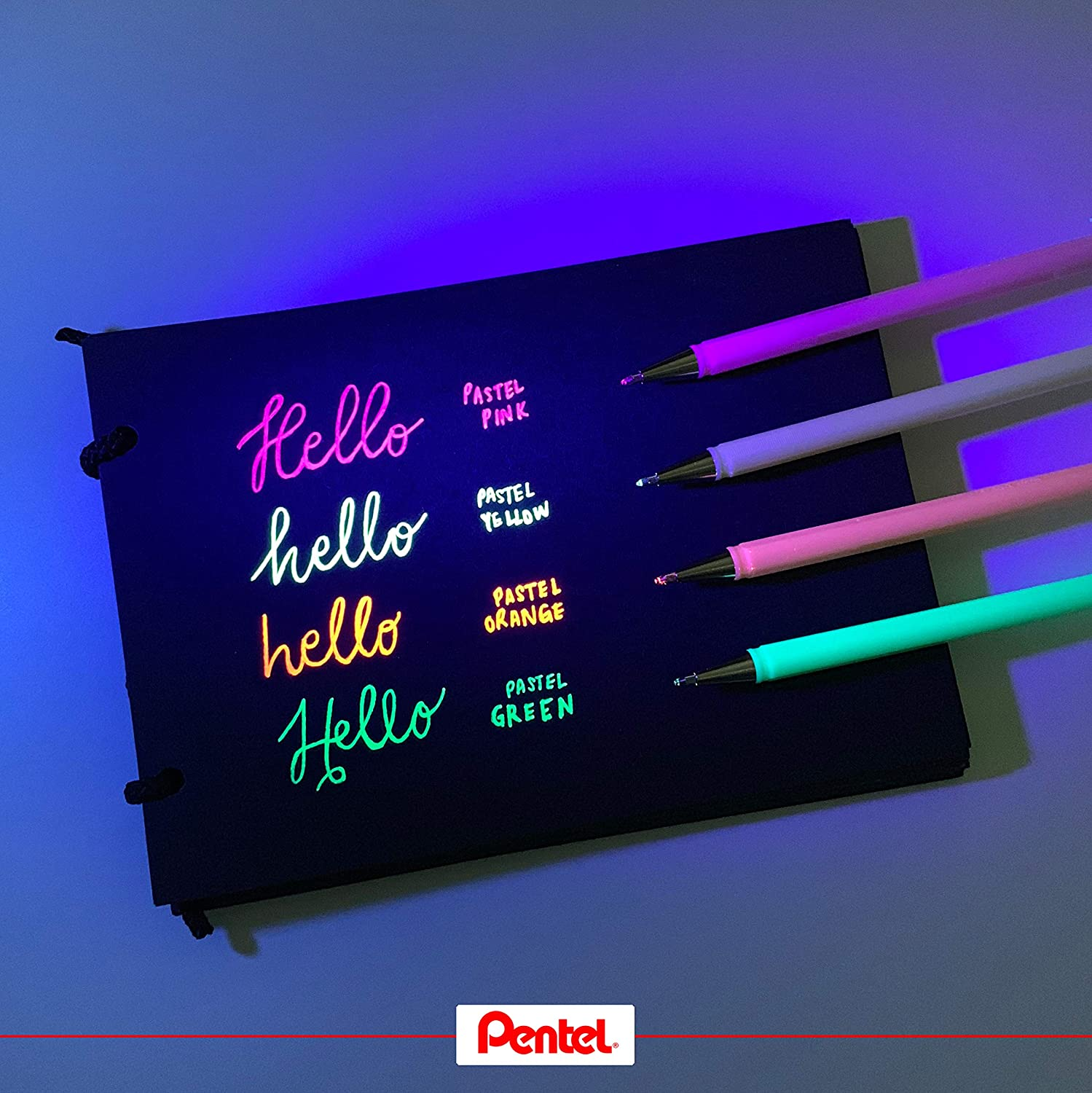 Pentel Hybrid Milky 0.8 Medium Nib Wallet of 7 Assorted Colours (K108-7) image number 6