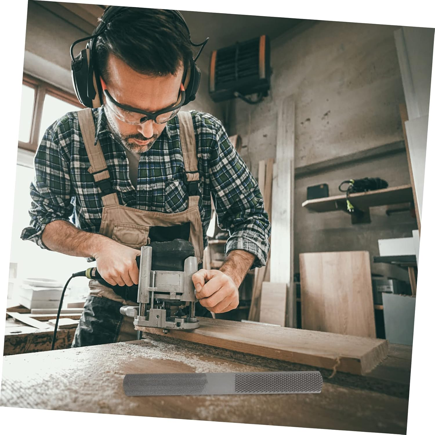 OSALADI 1Pc Wood File Durable Wood Polishing Tool for Efficient Woodworking Sturdy Rasp File Scientific Structure for Versatile Grinding Needs image number 5