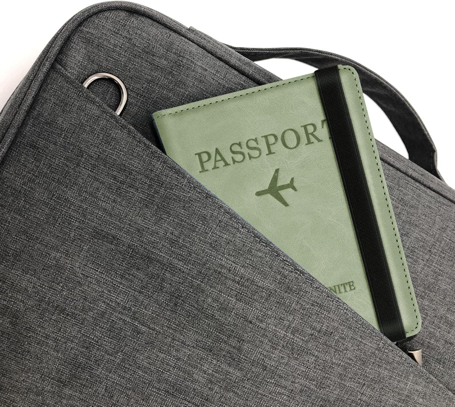 Toctax Passport Case, Passport Holder with RFID Blocker, Passport Holder for Men and Women, Travel Folder for Travel Documents, ID Bag Travel Documents, Credit Card Protective Cover - A-Coffee image number 6