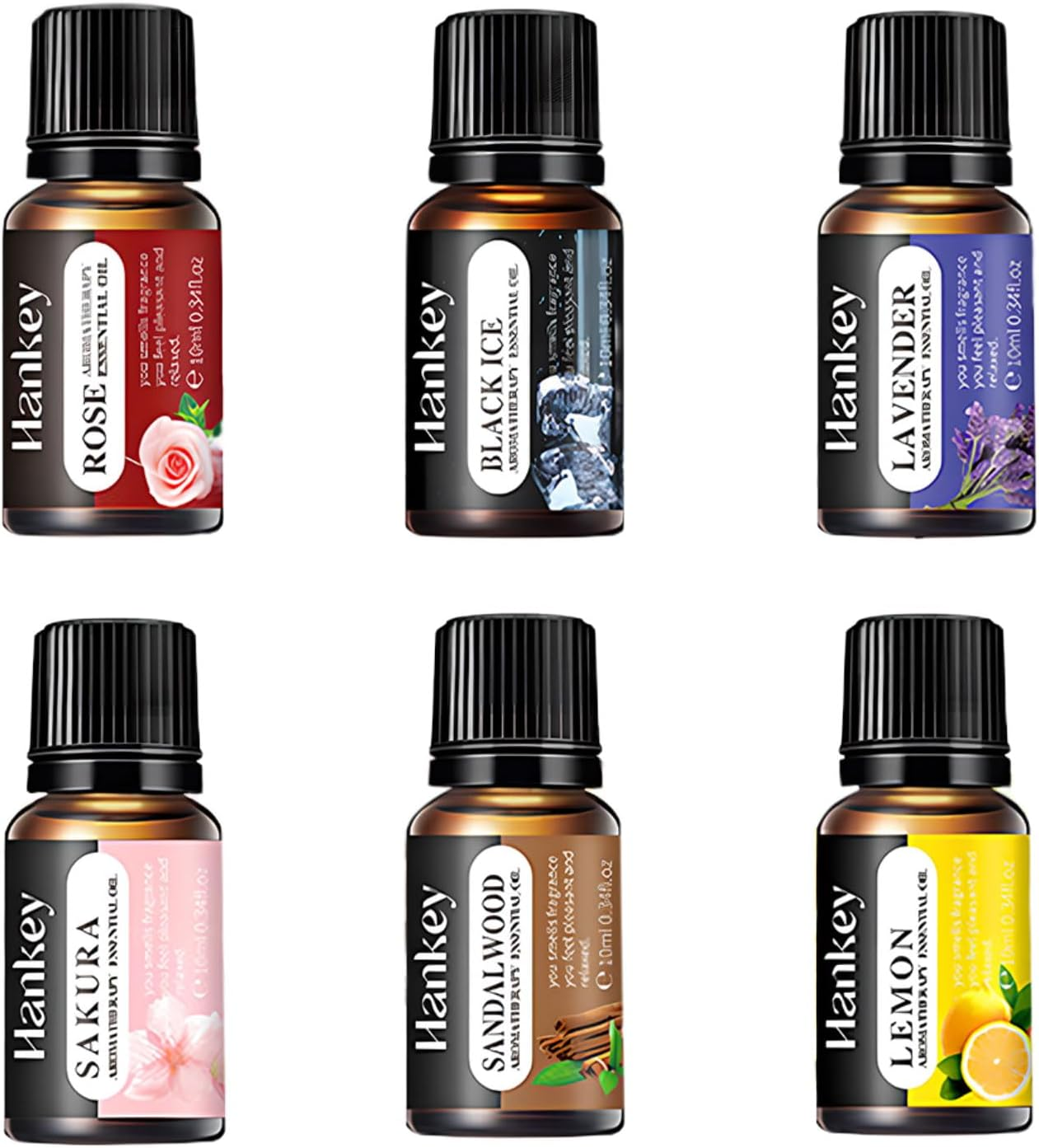 6 Pcs Essential Oils, Aromatherapy Essential Oils Set, for Any Occasion, Diffuser, Relaxation, Calming, Dreaming, Breathing, Aromatherapy Fresh Air image number 1