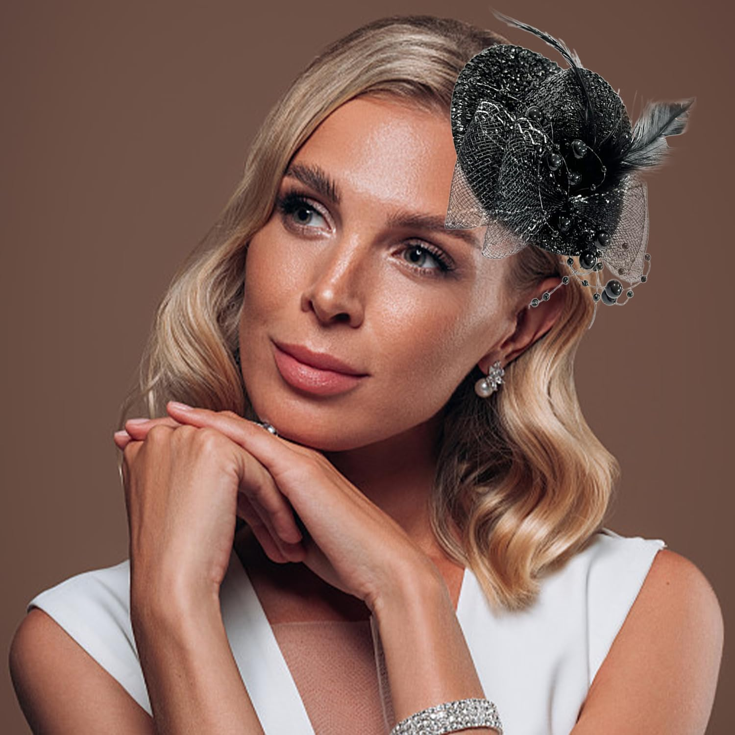 Set of 4 Hat Styling Hairpins, Creative Hair Pins, Decorative Hair Pins with Party, Hair Styling Accessories, Retro Hairpins. image number 3