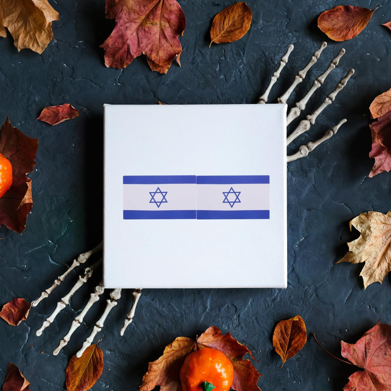 Operitacx Israel Flag Stickers Weatherproof Self Adhesive Patriotic Labels for Journals Scrapbooking Water Bottles Car Decals image number 1