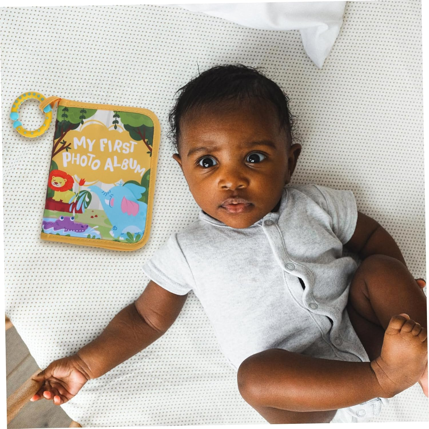 Soft Baby Photo Albums: My First Family Fabric Photo Book Cloth Keepsake Album - for Baby Shower Toddler Boy Girl Newborn Early Memories image number 4