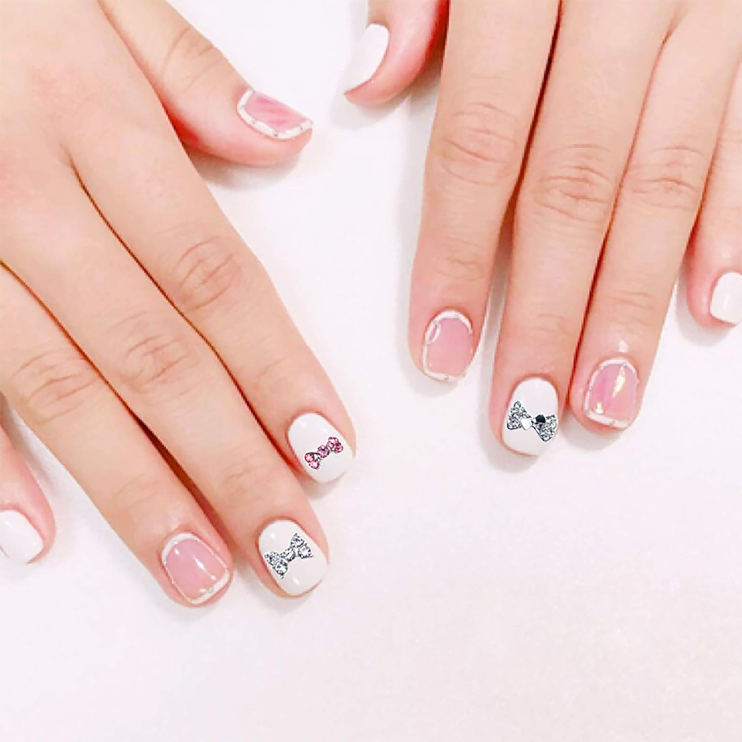 10 Grains Nail Art Rhinestone Alloy Rhinestone Nail Decoration Super Flash DIY Golden Bow Three-Dimensional image number 3