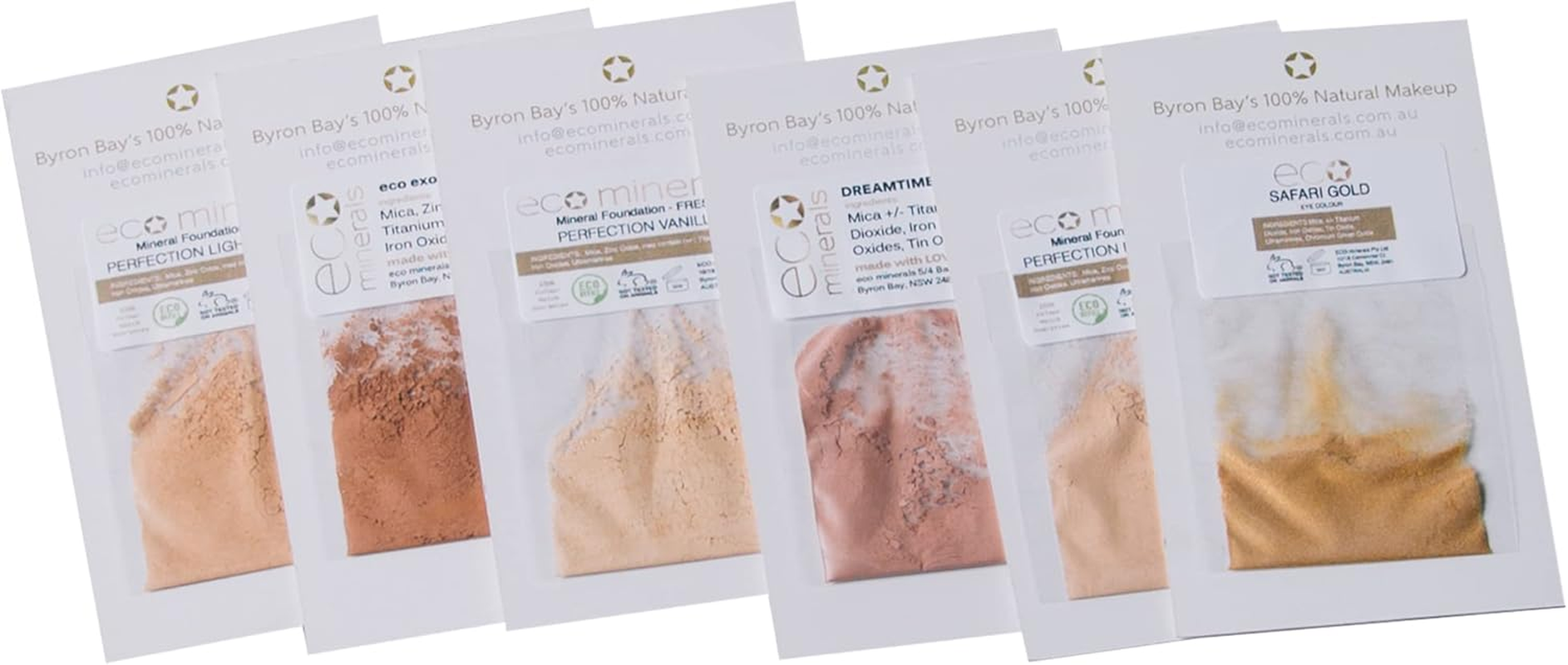 Eco Minerals Perfection Sample Pack for Light/Fair Fresh/Dewy Finish