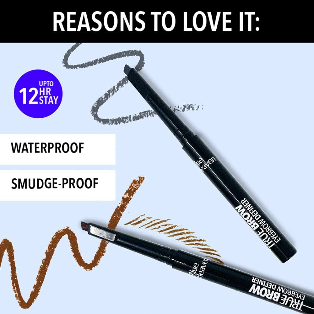 Blue Heaven Truebrow Eyebrow Definer, Dark Grey, 0.45Gm image number 3