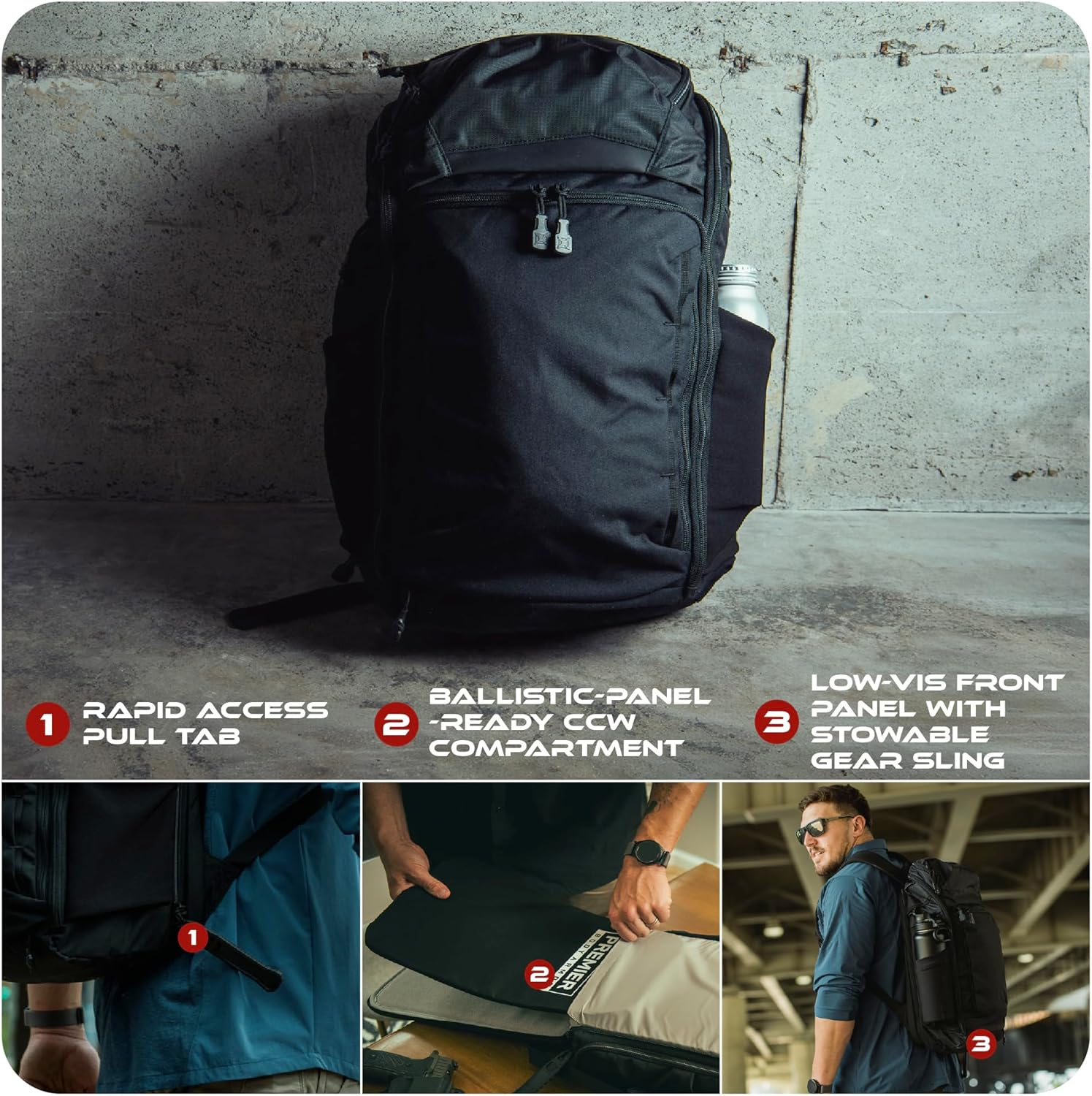 Vertx Gamut Pack Backpack for Everyday Use, Versatile Design, Ideal for Travel, Work, and Outdoor Adventures image number 5