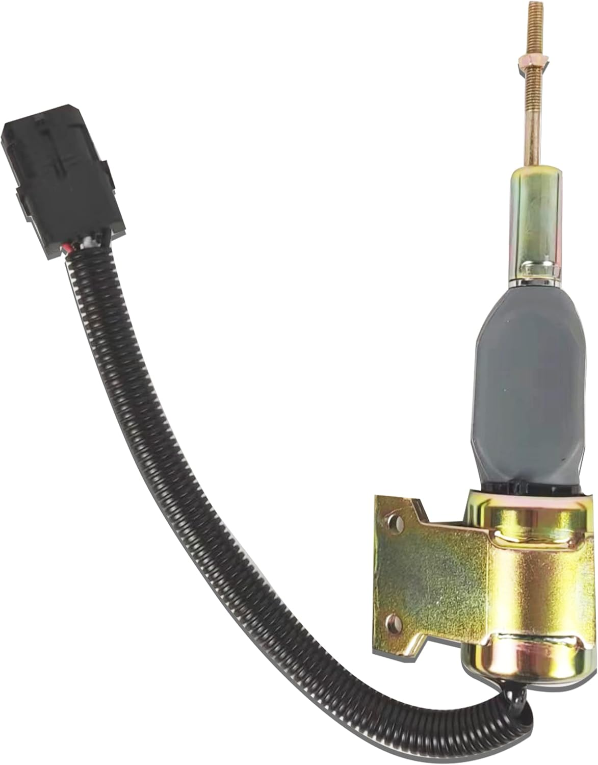 Fuel Shut off Solenoid 3930658 3932529 3935431 SA475612 J932529，Stop Solenoid Compatible with Cummins Diesel Engine 6BT5.9 4BT5.9 image number 6