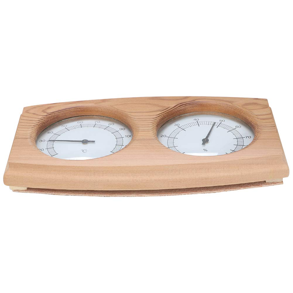 Zerodis 2 -In -1 Cedar Wood Hygrometer Thermometer Hygrometer image number 6