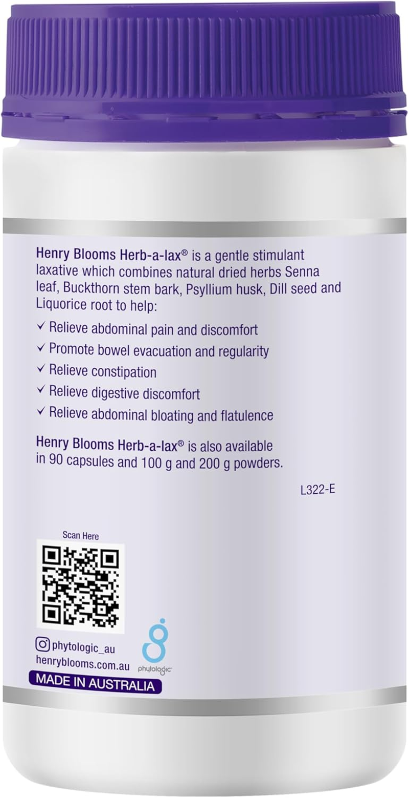 Henry Blooms Herb-A-Lax 200 Capsules image number 2