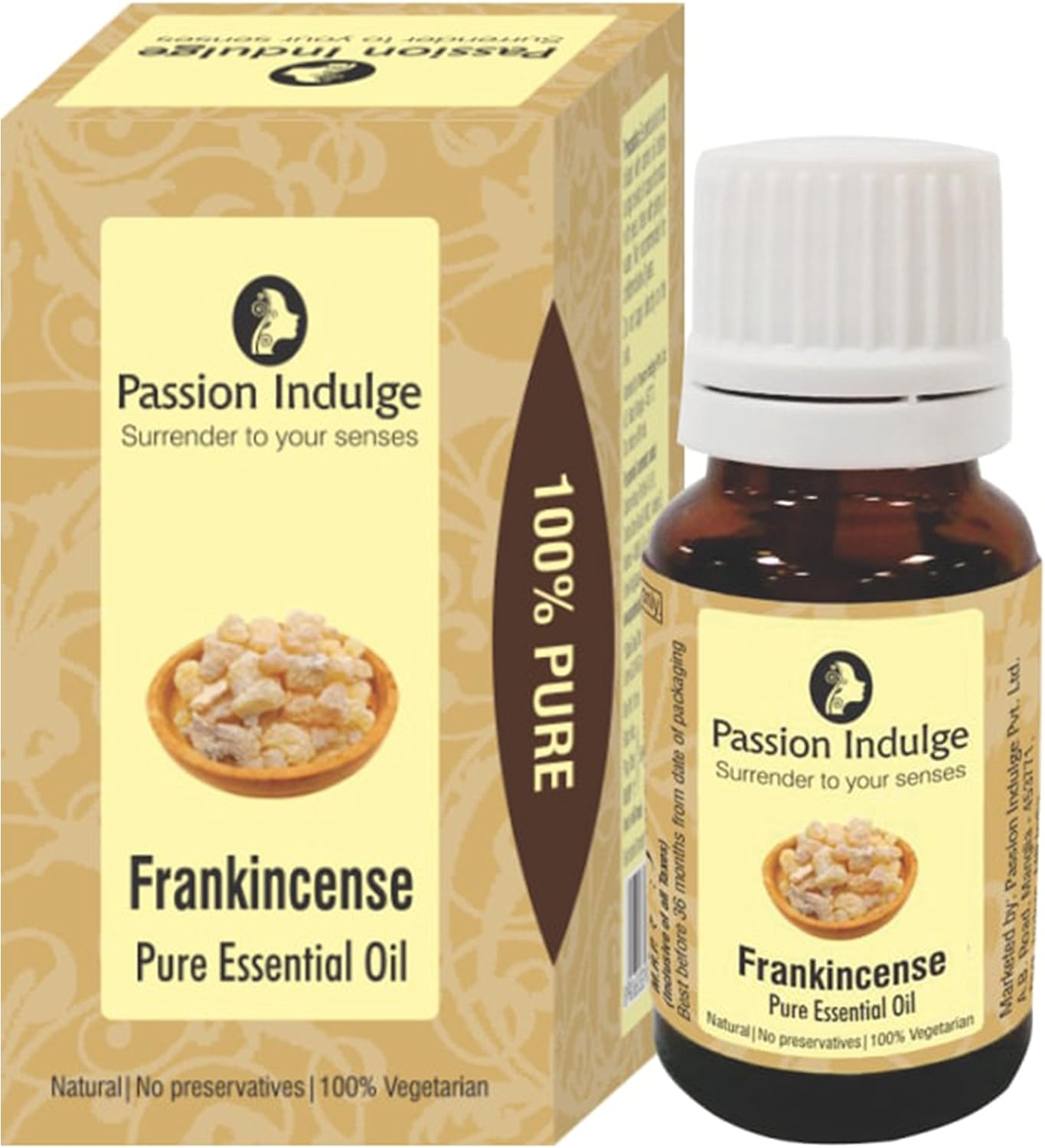 Passion Indulge Frankincense Essential Oil - 10 Ml 100% PURE