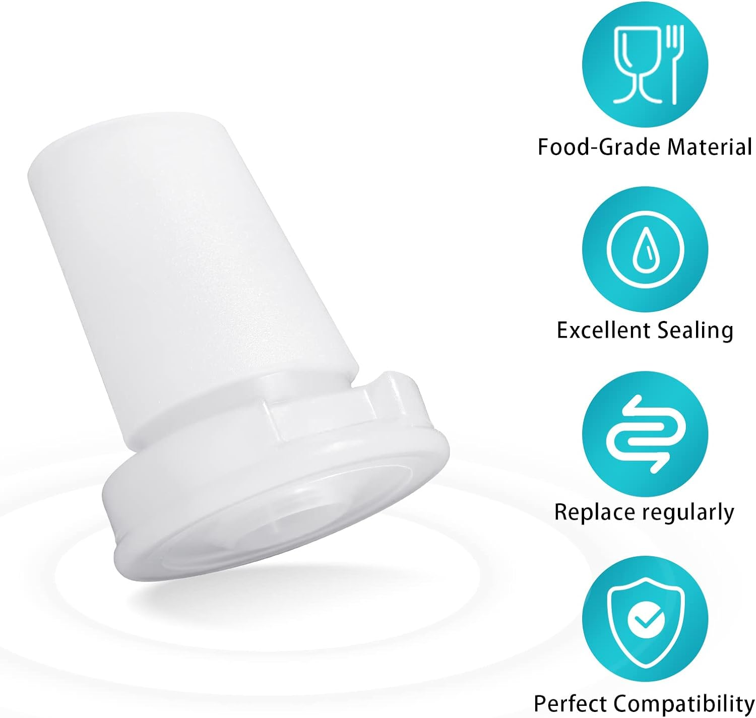 4 Pack Brita Water Bottle Mouthpiece Replacement, Silicone Bite Valve Parts Compatible with Filter & Stainless Steel Bottles