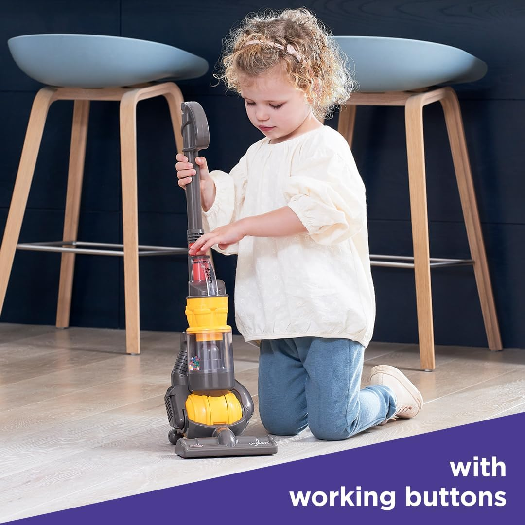 Casdon 64102 Dyson Ball DC24 Roleplay, Grey/Yellow, Single - Pink image number 5