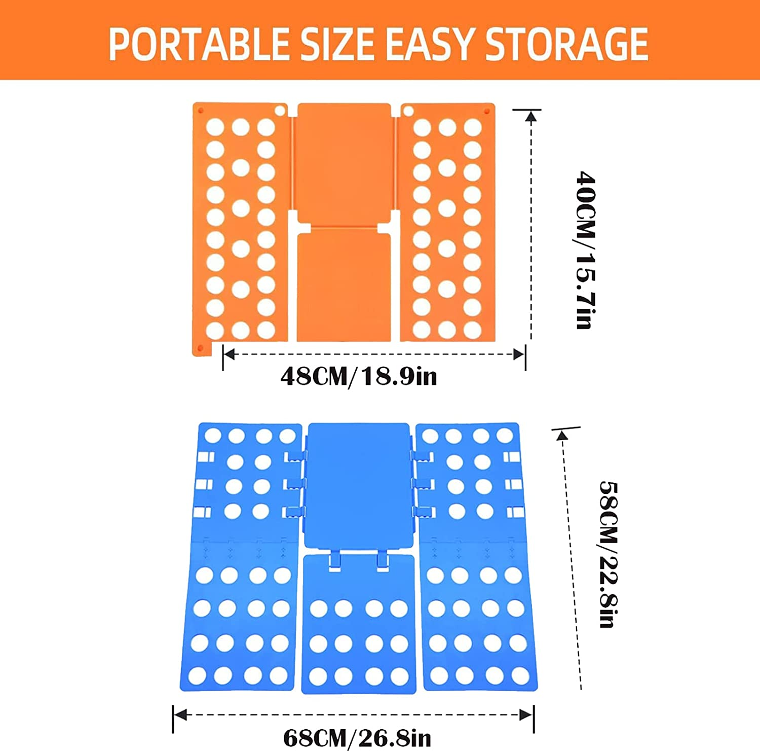 2 PCS Clothes Folding Board for Kid and Adult,T Shirt Folder Laundry Organizer Easy and Fast for Home Organization (B) image number 6