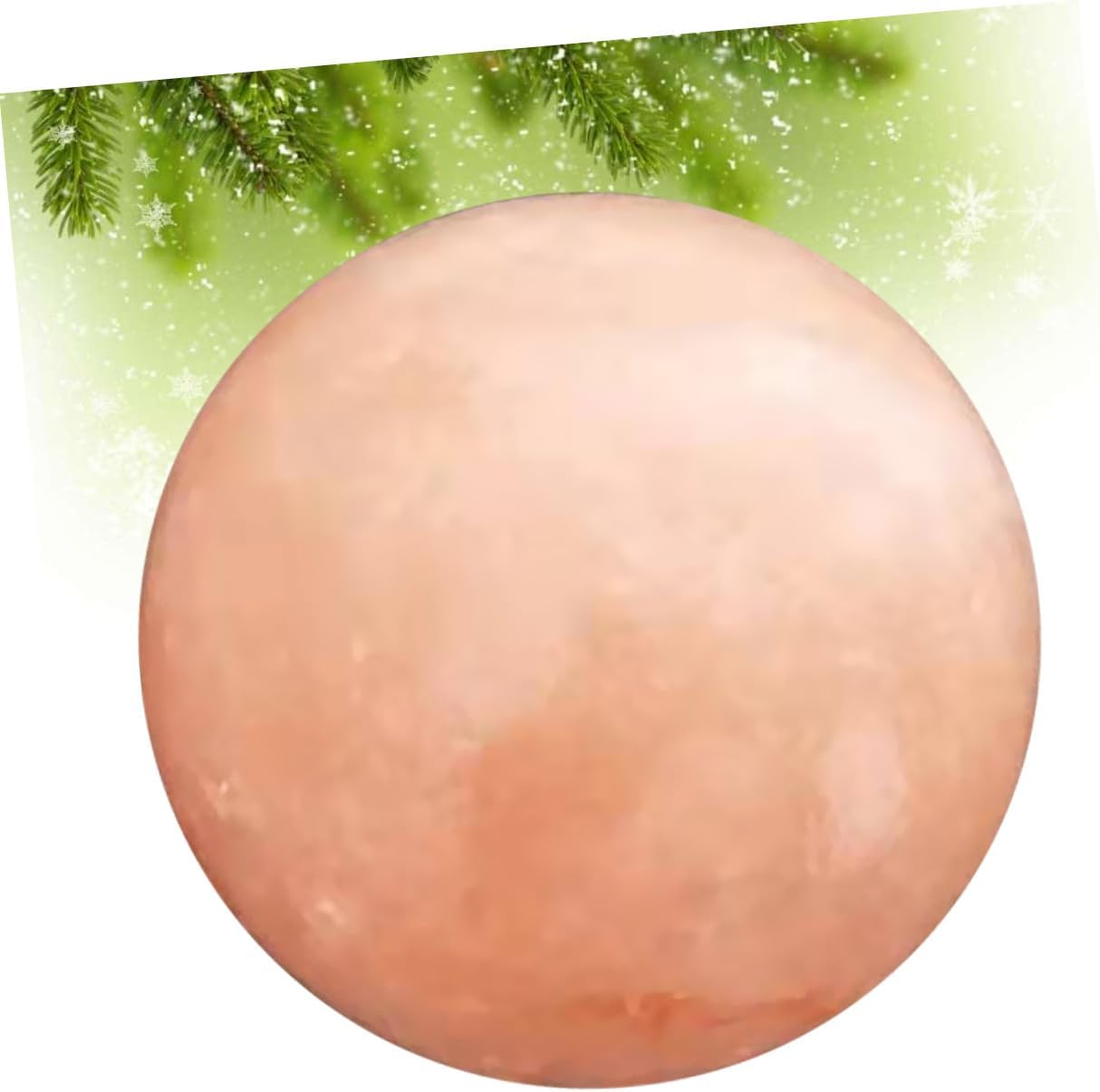 Minkissy Natural Himalayan Salt Crystal Ball Soap for Detox Skin Exfoliation Deodorant Stone Massage Ball Safe Mineral Skincare for Spa Bath Steam Use Orange image number 1