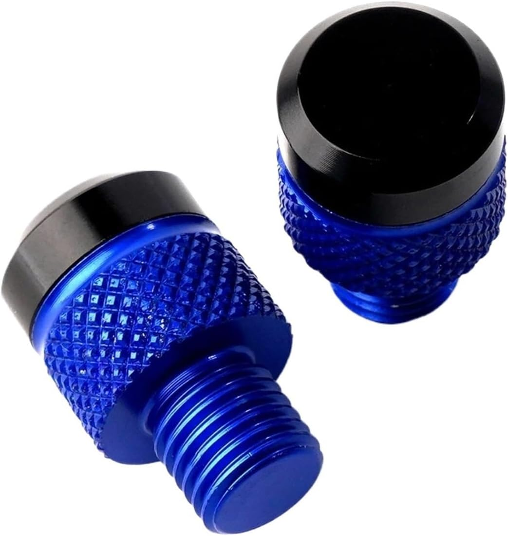 MT 07 09 10 MT10 MT25 FZ09 FZ07 MT07 MT09 SP Accessories Motorcycle M10*1.25 Aluminum Mirror Hole Plugs Screws Bolts(No Logo-Blue) image number 1