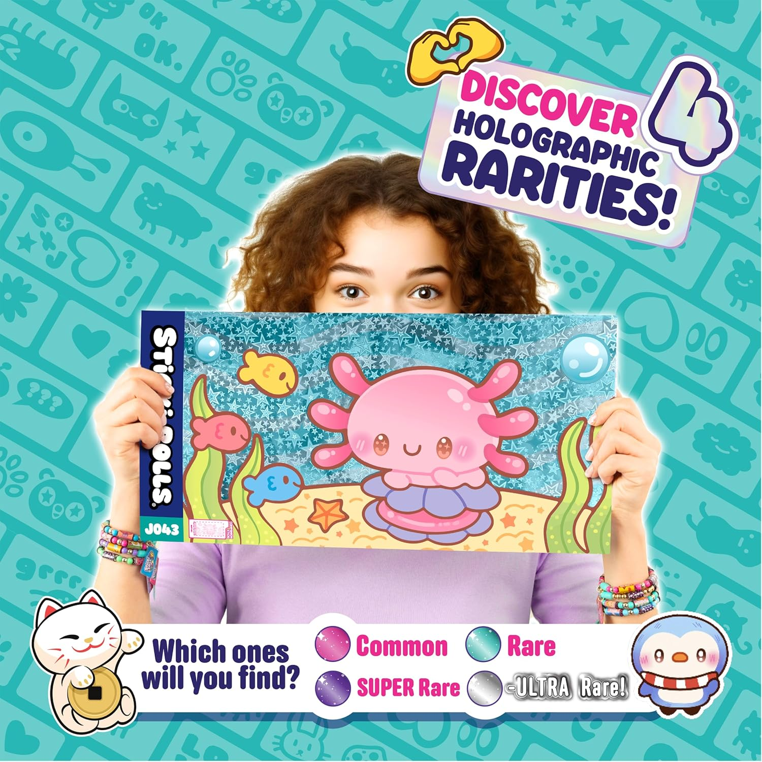 Sticki Rolls Jumbo Sticker Capsule Tube