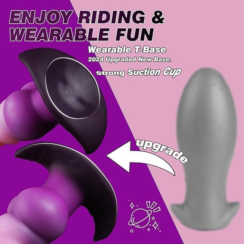 6.3" Large Butt Plug, Dildo Anal Plug with Big Knot, Huge Buttplug Silicone Anal Sex Toys, Anal Monster Dog Dildo, Adult Toy for Men Women image number 4