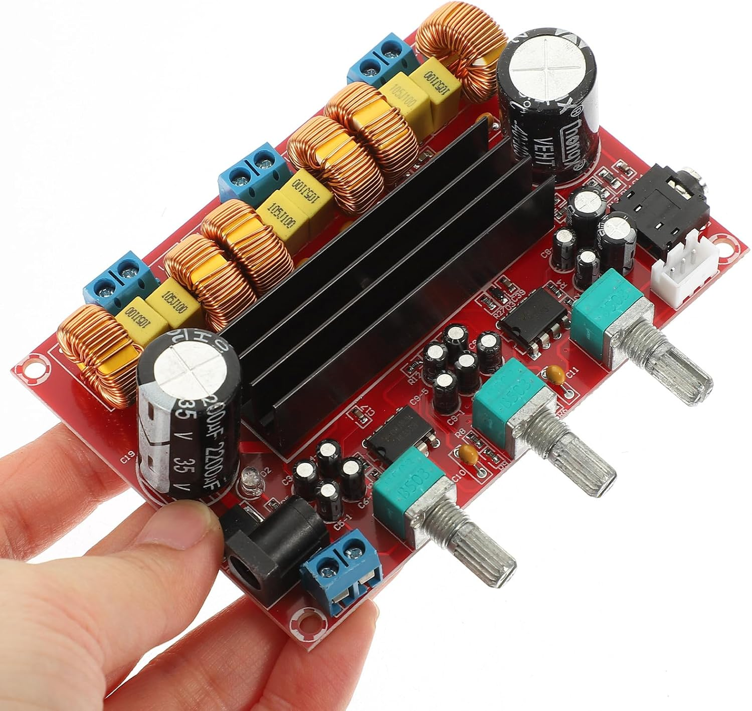 Vaguelly Xh-M139 2.1 Channel Digital Audio Amplifier Board Subwoofer Power Amplifier Module 12V-24V Wide Voltage for Home Theater and DIY Speakers image number 6