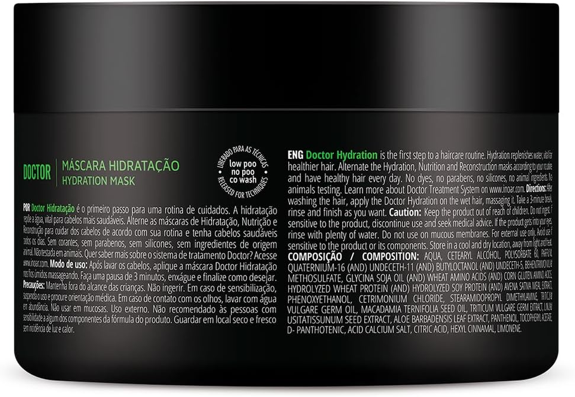 Inoar Doctor Moisturizing Hair Mask 8.8Oz/250G image number 4