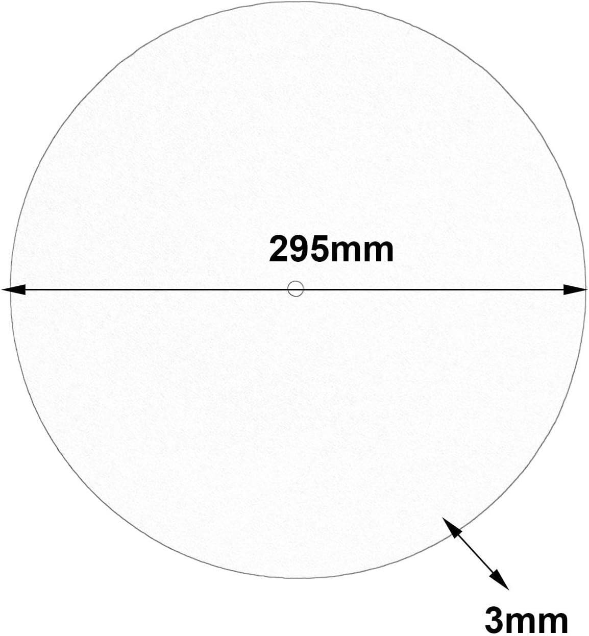 Record Player Mat, 12In anti Slip and anti Static Felt Record Pad Turntable Slipmat Turntable Platter Mat, Orange - Orange image number 5