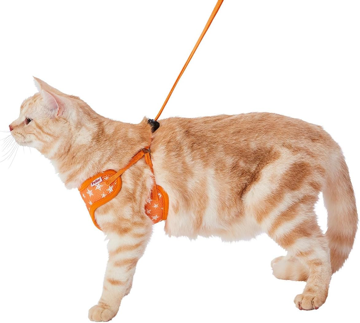Petio Easy Cat Harness Orange image number 1