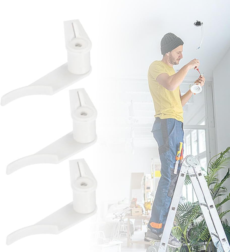 3Mm Lamp Shade Clips for Ceiling Flush Mount, 10Pairs Fixed Buckle Light Fixture image number 5